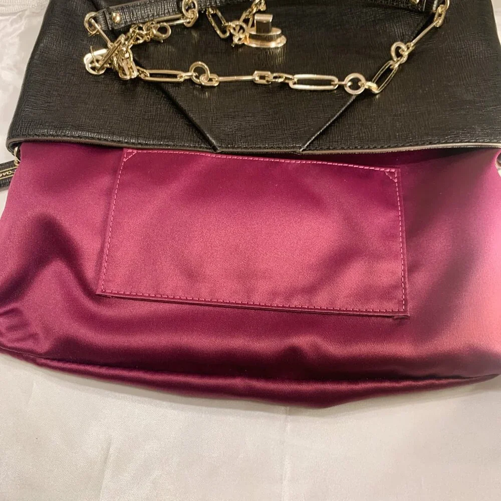 COACH MADISON CLUTCH IN TEXTURED LEATHER LI BLACK F25240 - Picture 12 of 16